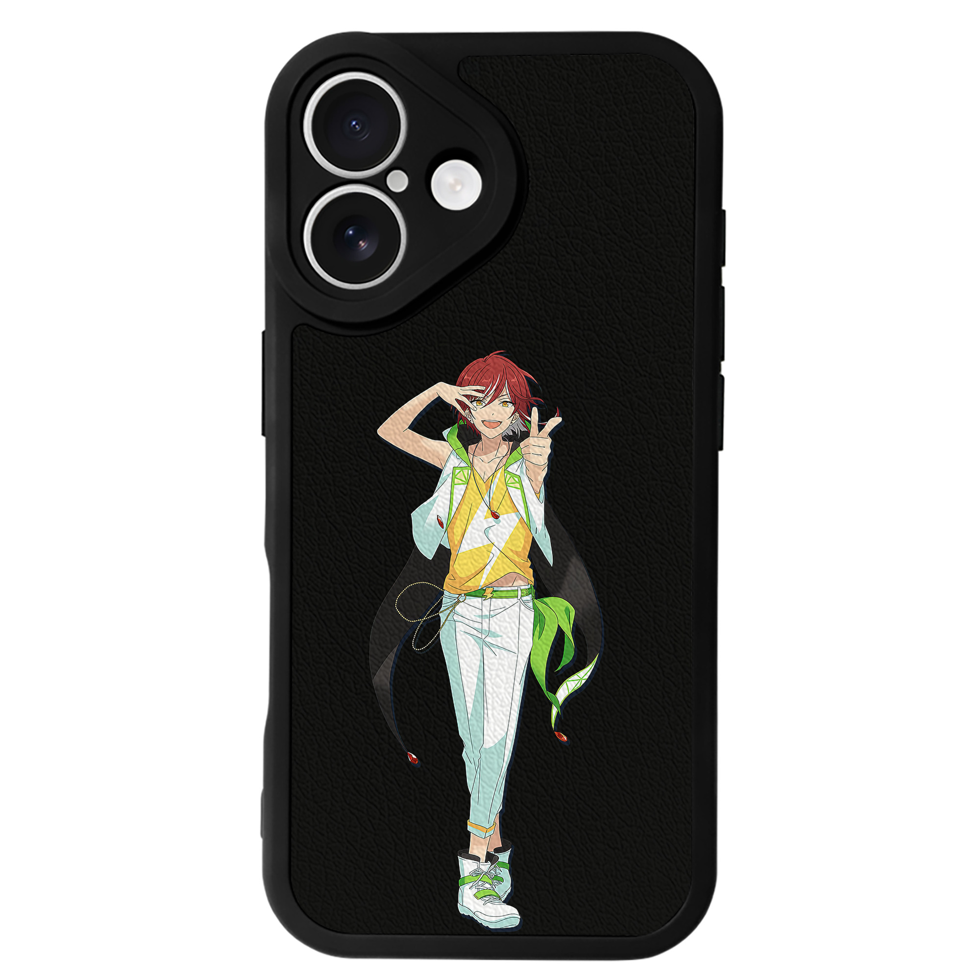 （画像用） あんさんぶるスターズ! Ensemble Stars 【iPhone 16シリーズ対応】シリコンスマホケース（レザー調） 材質：シリコン